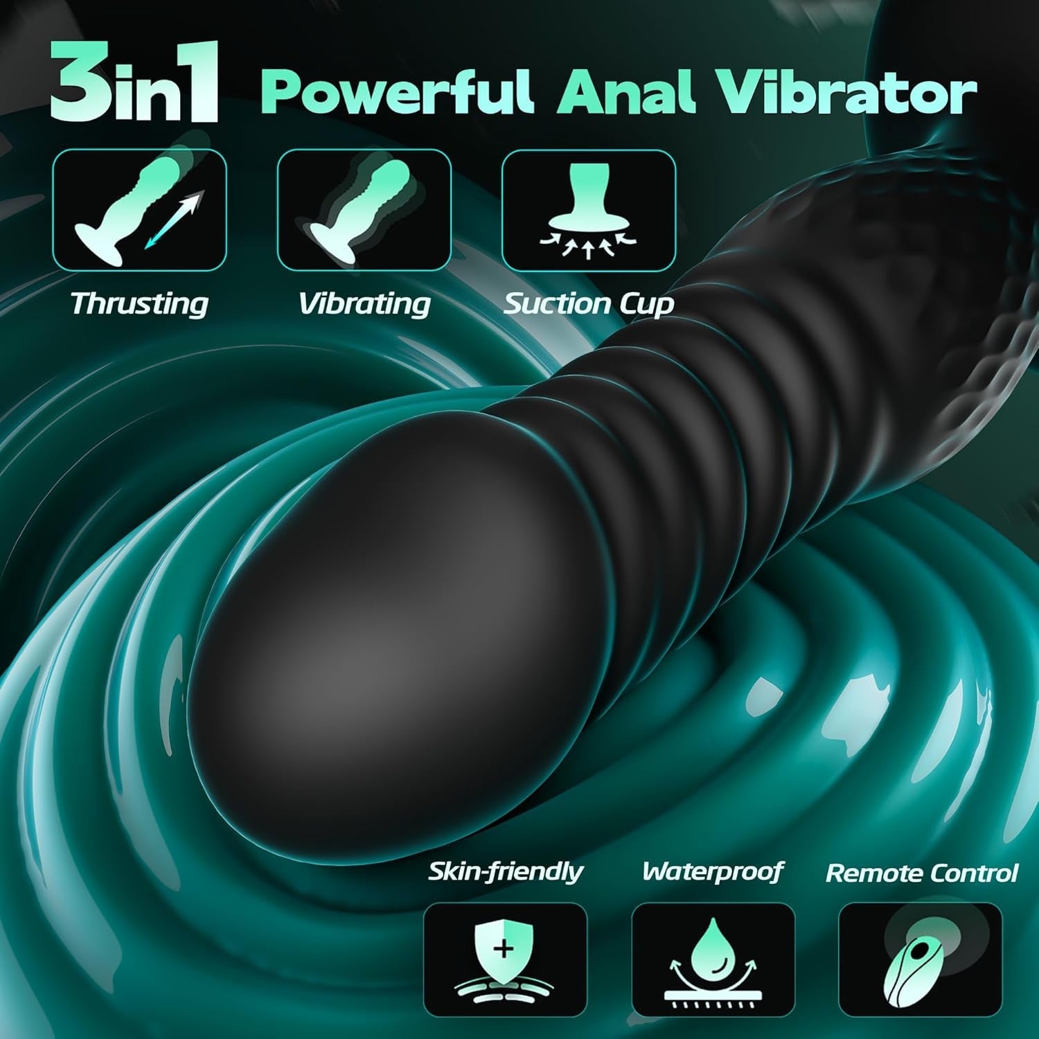 ThrustLuxe Remote Thrusting Anal Plug Vibrator