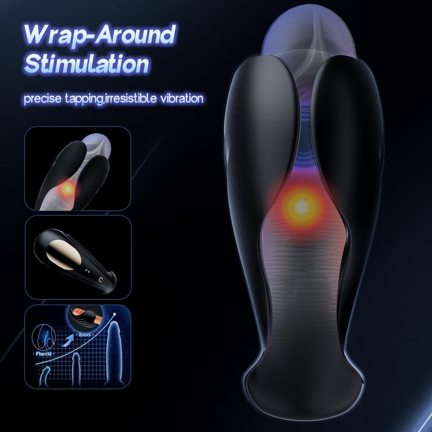 AeroPulse Male Sleeve Training Vibrator 9 Pulse 9 Modes