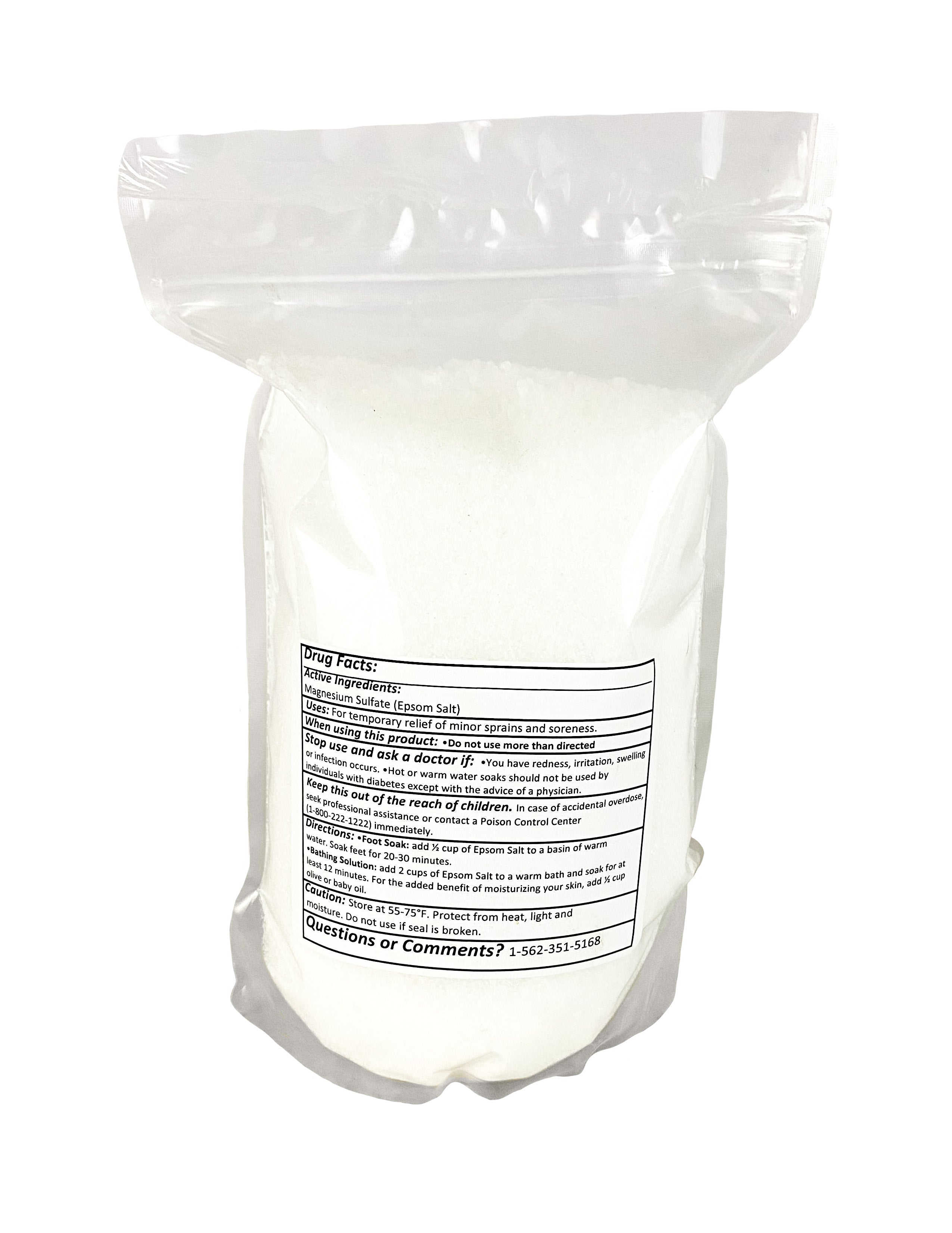 Epsom Salt USP Grade (Magnesium Sulfate) — Bath, Foot Soak & Garden