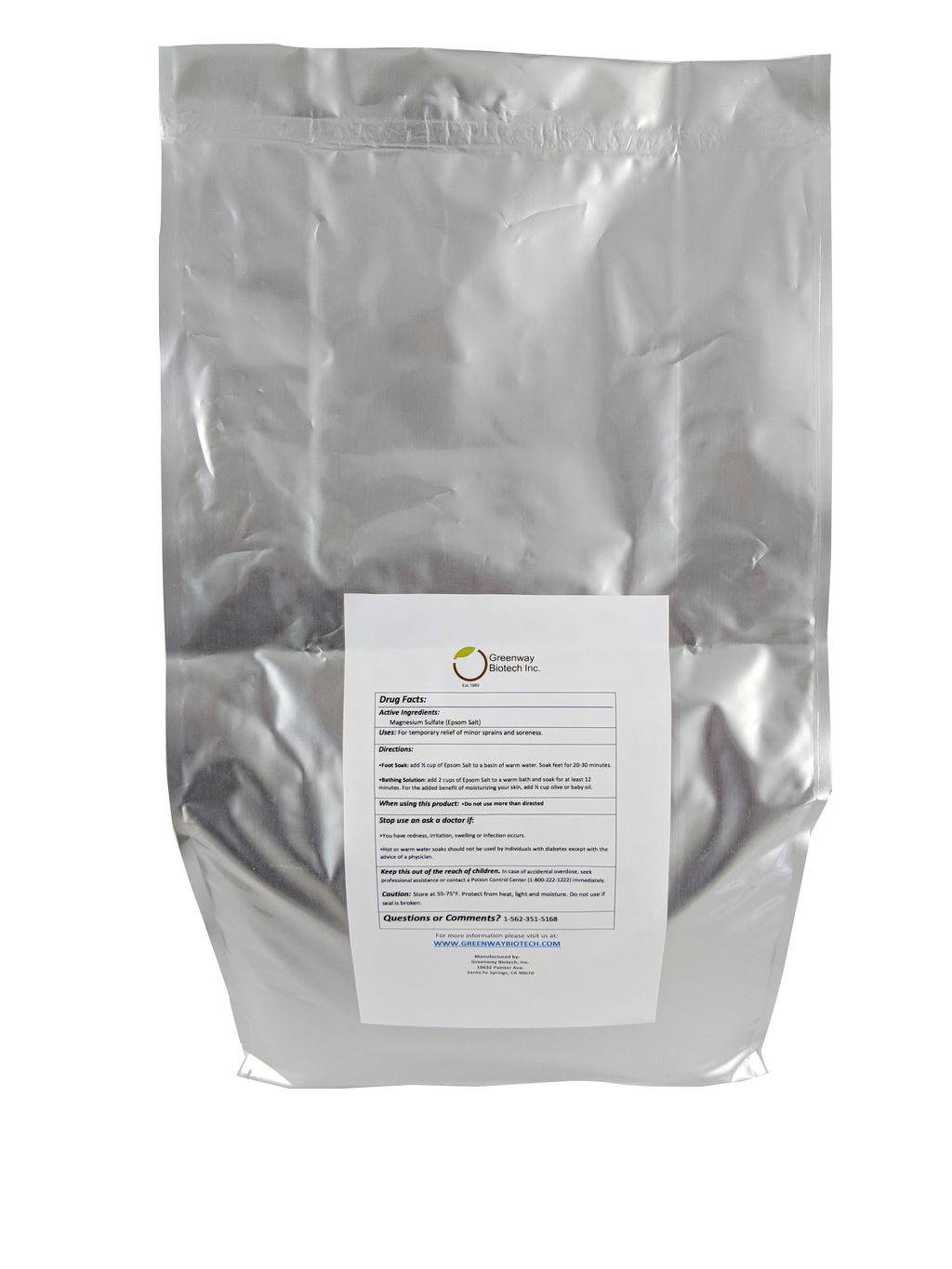 Epsom Salt USP Grade (Magnesium Sulfate) — Bath, Foot Soak & Garden