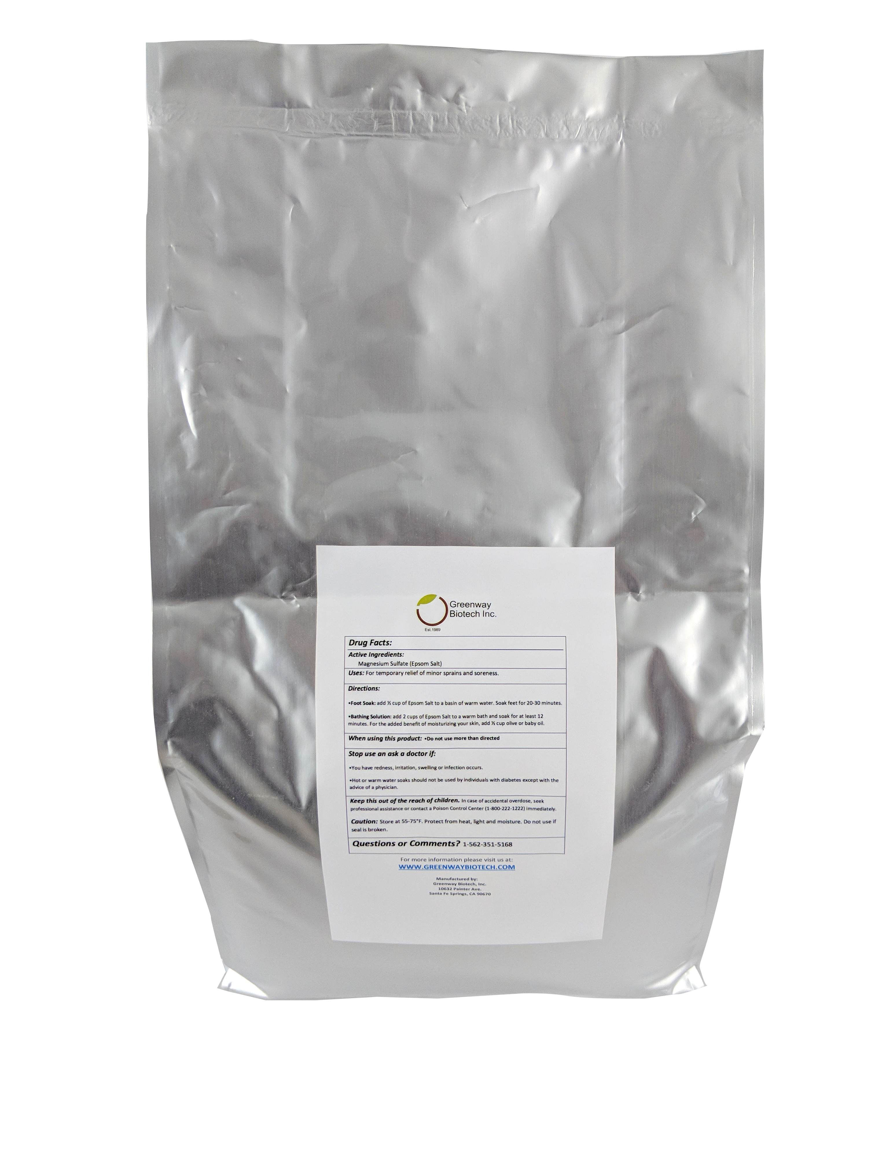 Epsom Salt USP Grade (Magnesium Sulfate) — Bath, Foot Soak & Garden