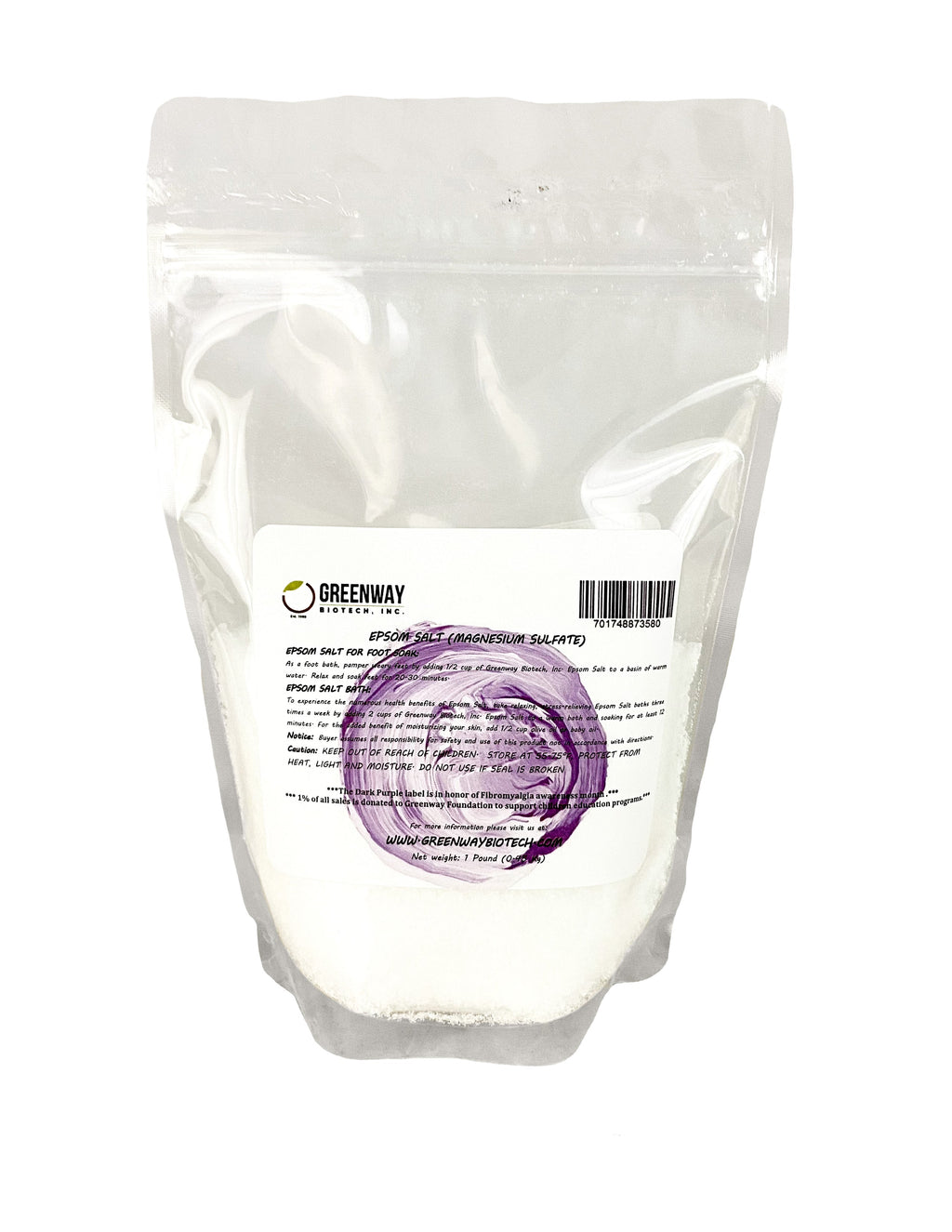 Epsom Salt USP Grade (Magnesium Sulfate) — Bath, Foot Soak & Garden