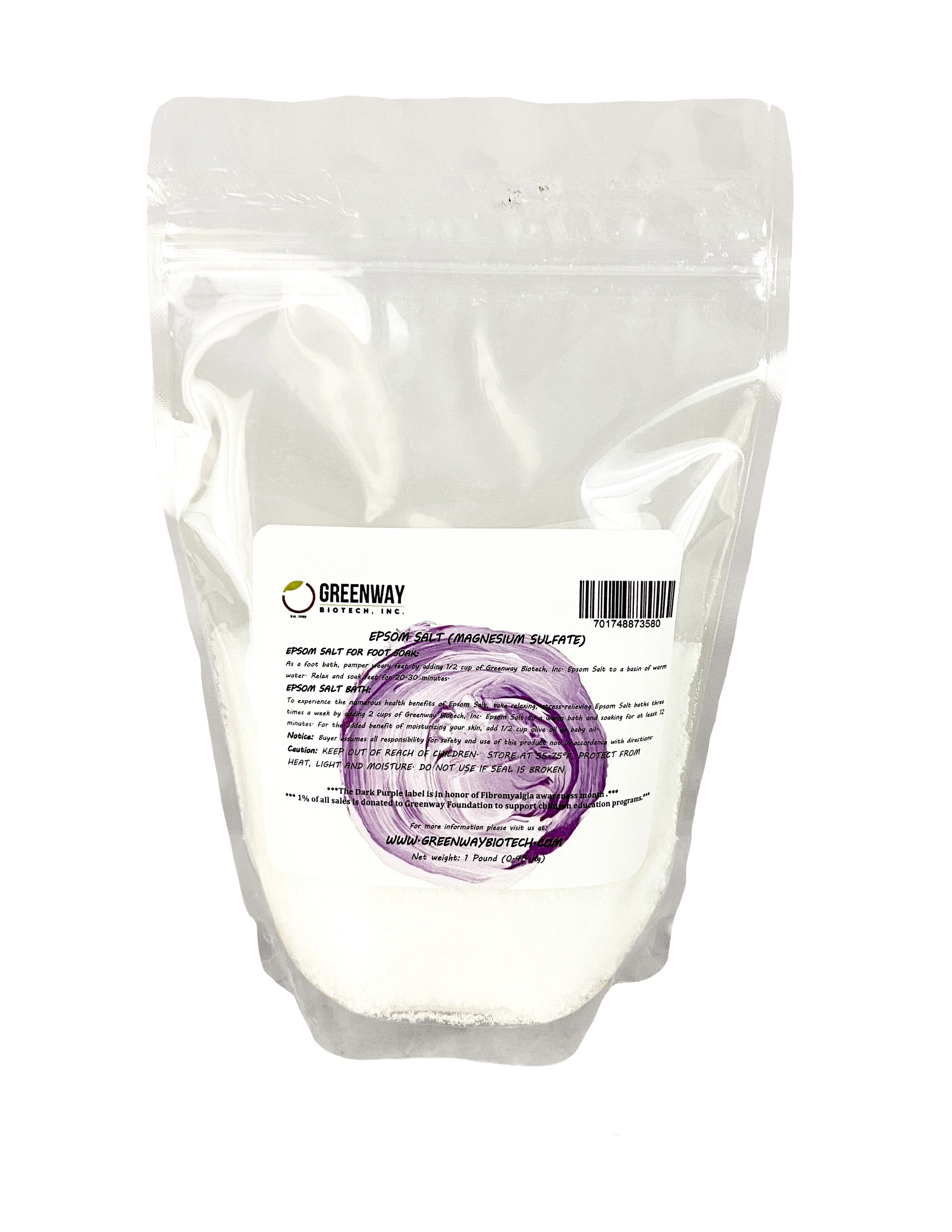 Epsom Salt USP Grade (Magnesium Sulfate) — Bath, Foot Soak & Garden