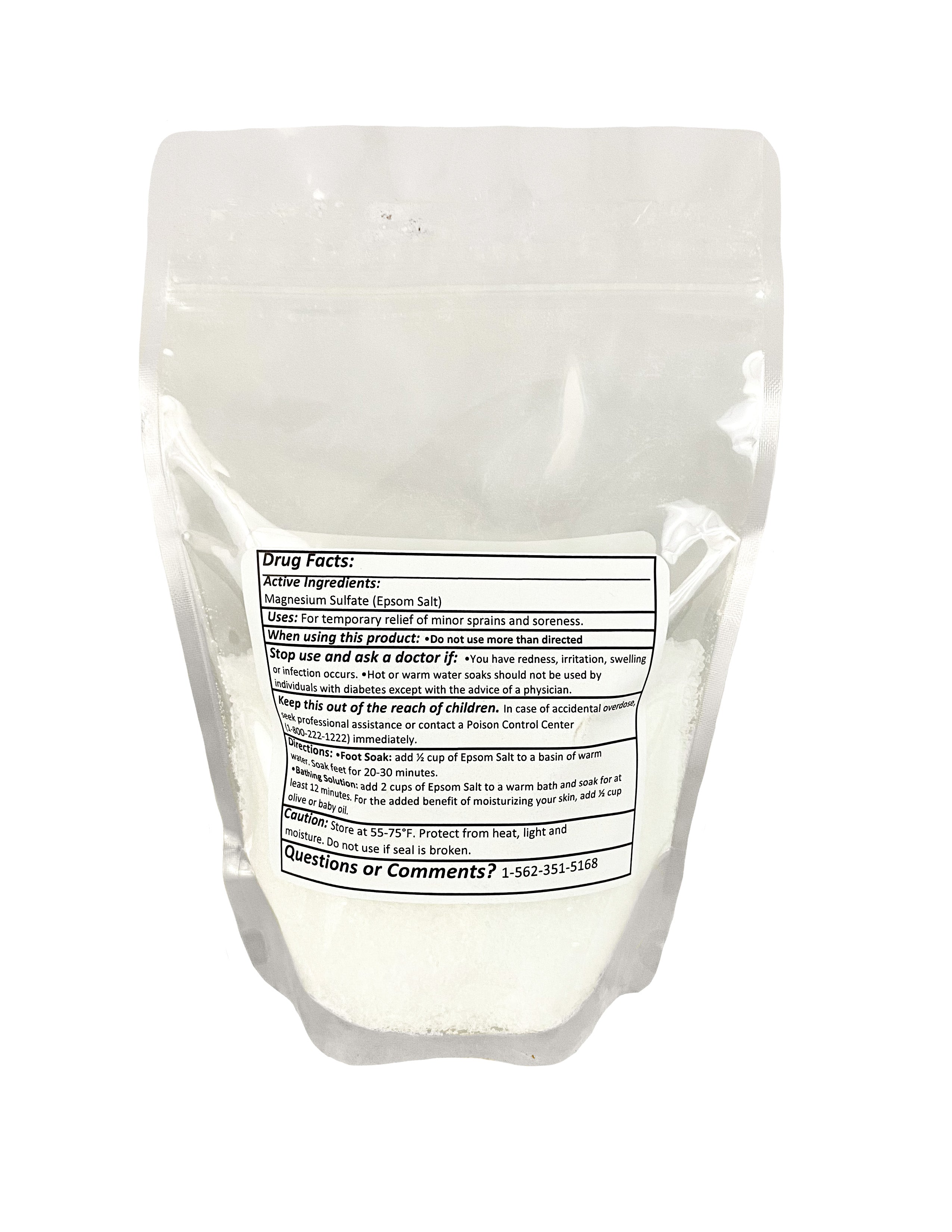 Epsom Salt USP Grade (Magnesium Sulfate) — Bath, Foot Soak & Garden