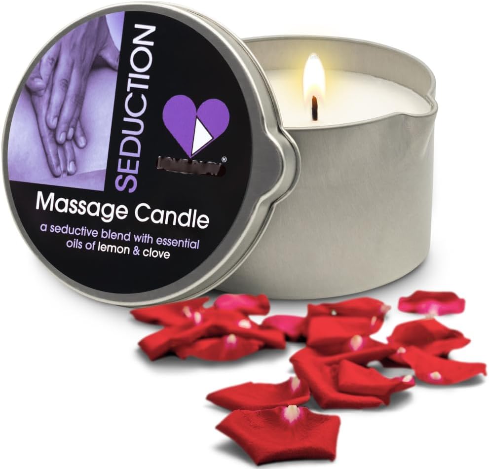 Lemon & Clove Sensual Massage Oil Candle